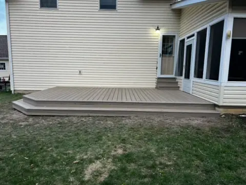 Composite Deck at the Screened Porch