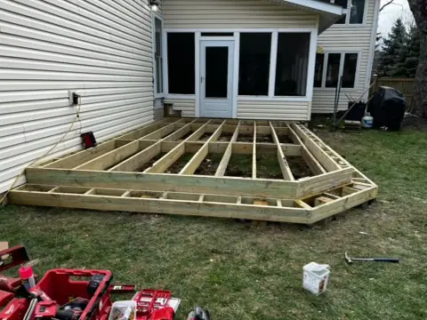 Composite Deck at the Screened Porch