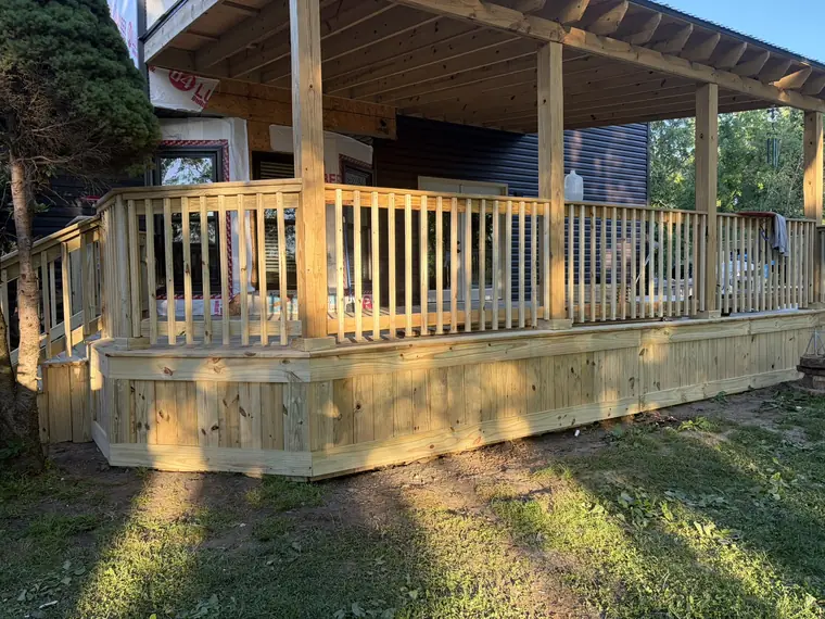 Covered Porch and Deck