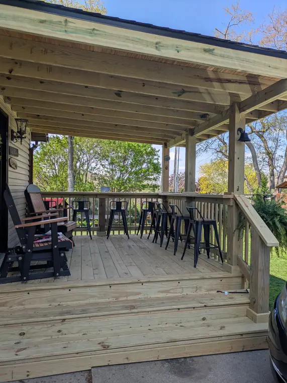 Covered Porch and Deck