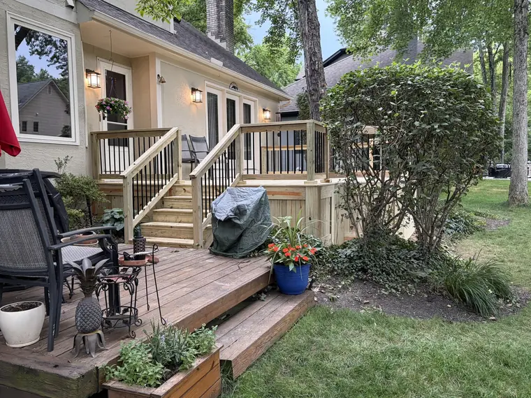 Deck Built Around a Tree