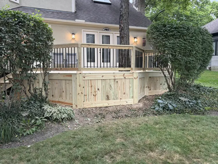 Deck Built Around a Tree
