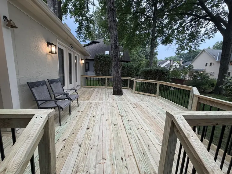 Deck Built Around a Tree