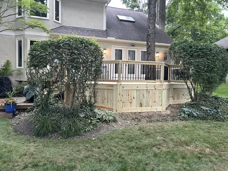 Deck Built Around a Tree
