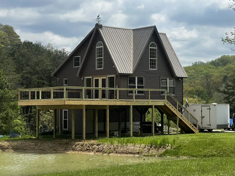 Lakeside Chalet Deck