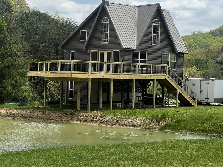 Lakeside Chalet Deck