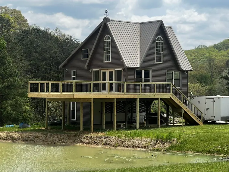 Lakeside Chalet Deck