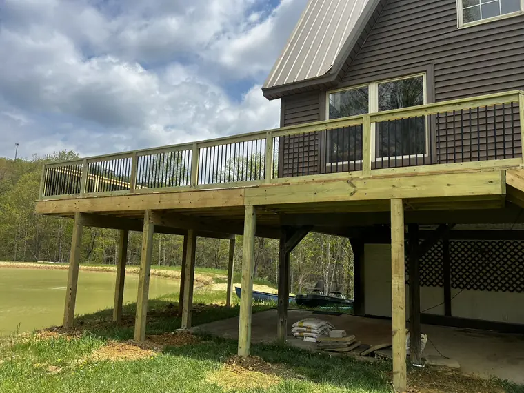 Lakeside Chalet Deck