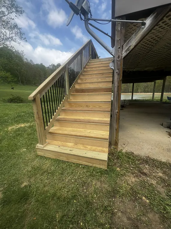 Lakeside Chalet Deck