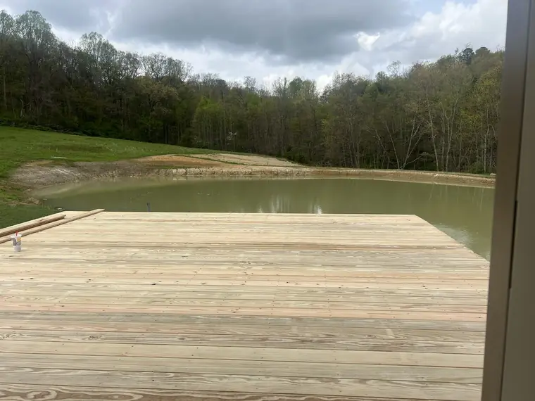 Lakeside Chalet Deck