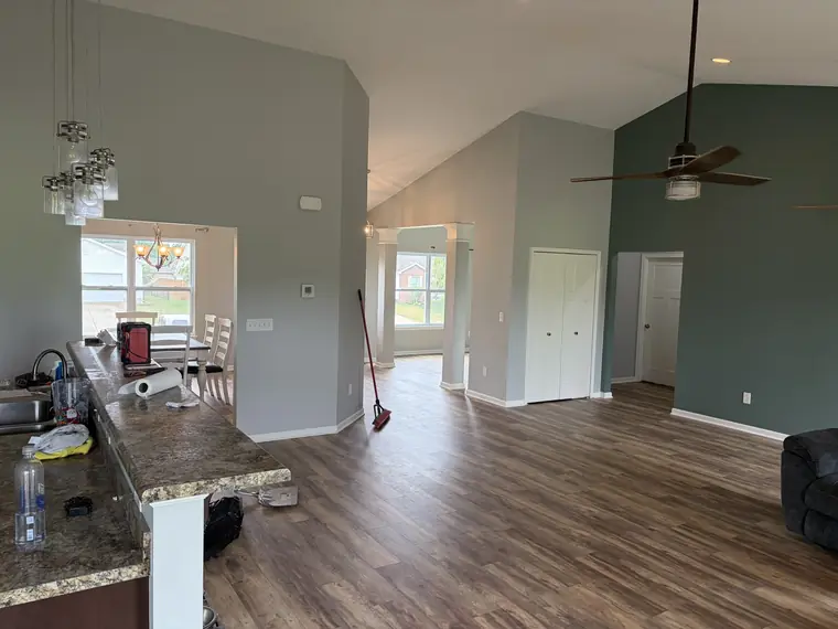 Open-Concept Flooring and Paint