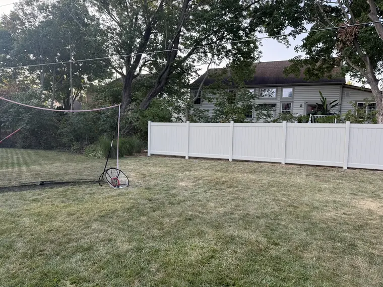 White Vinyl Fence