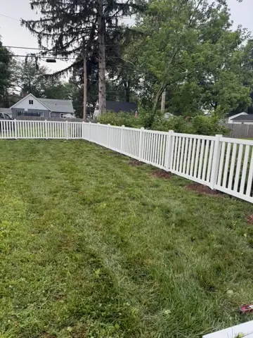 White Vinyl Fence