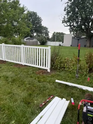 White Vinyl Fence