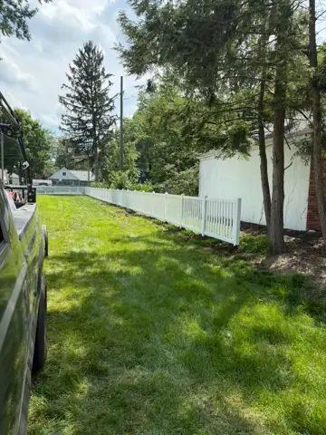 White Vinyl Fence