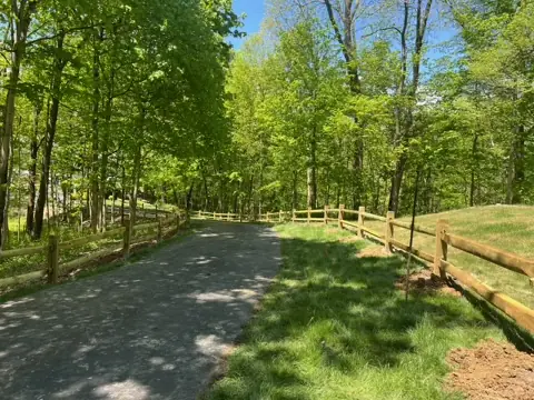 Wooded Path and Garden Fencing