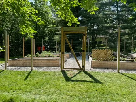 Wooded Path and Garden Fencing