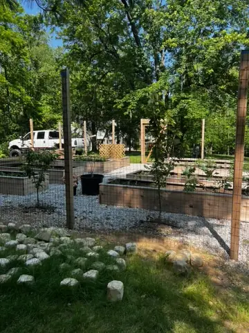 Wooded Path and Garden Fencing